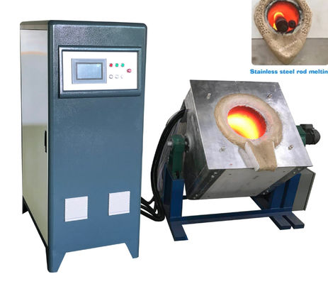 Kapasitas peleburan maksimum 1-1000kg/jam Mesin peleburan induksi dengan sistem kontrol IGBT