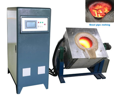 Kapasitas peleburan maksimum 1-1000 kg/jam Mesin peleburan induksi untuk aluminium crucible